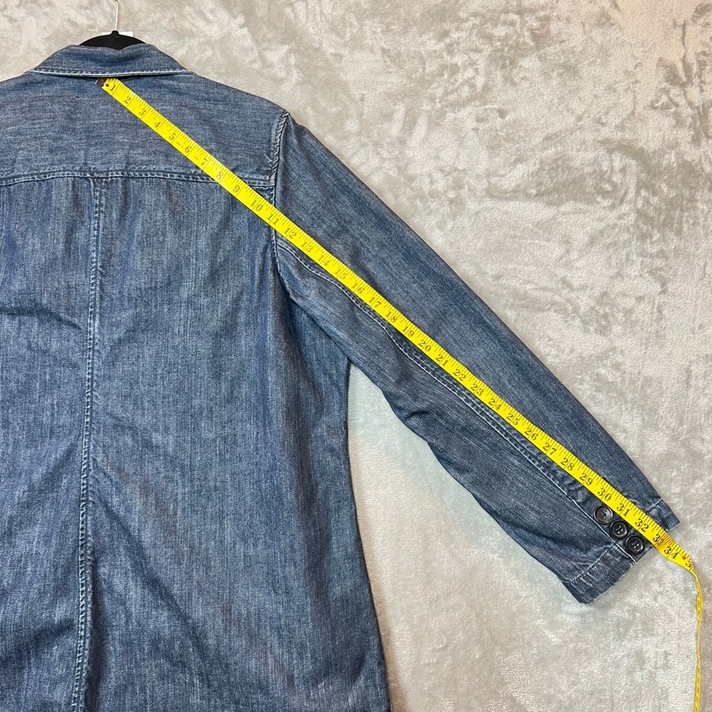 Lands' End Denim Chore Jacket Women's L/XL* (no tag) Classic Cotton Preppy - Picture 6 of 9